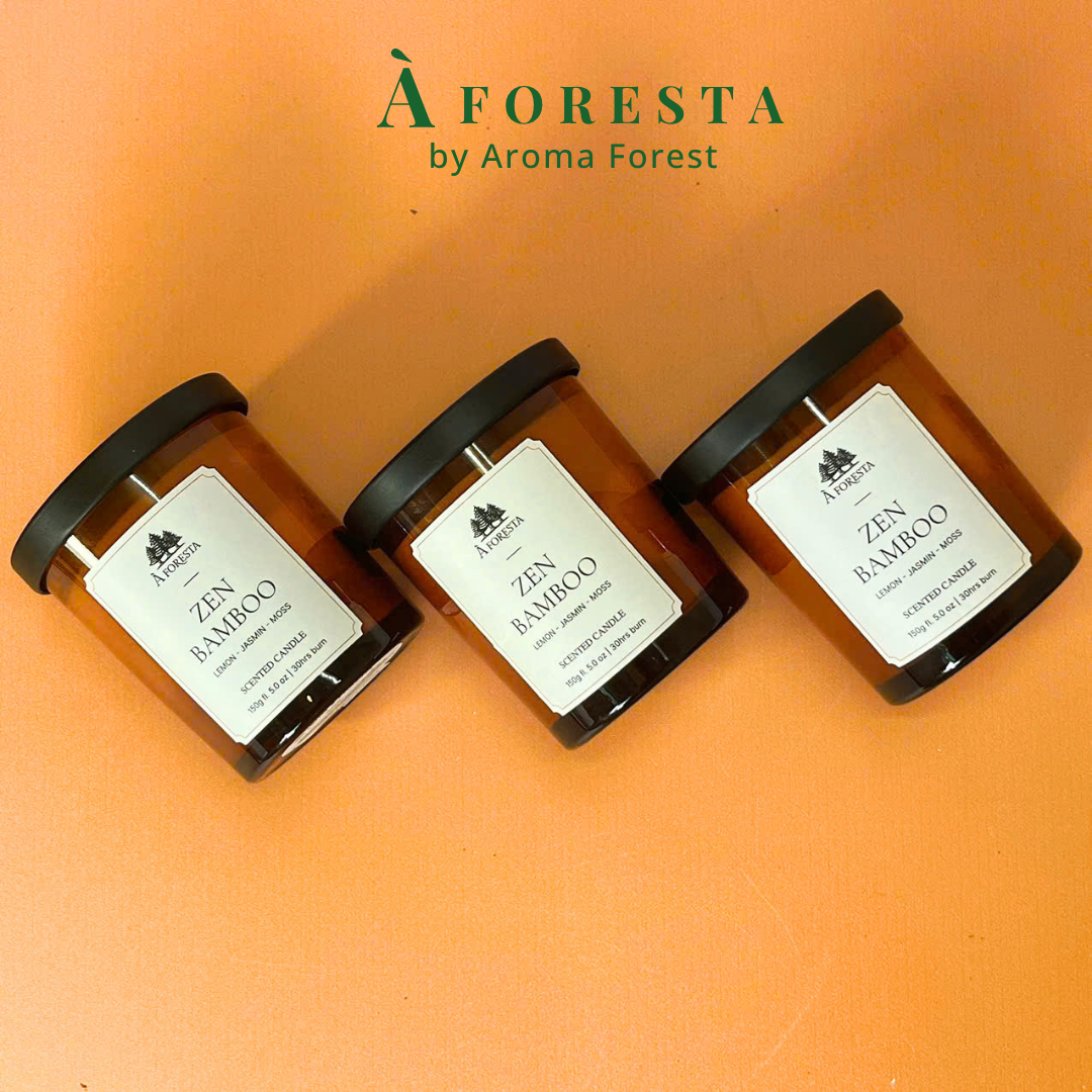 Nến Thơm Cao Cấp À FORESTA 150g – Hương Hoa Hồng Ember Rose-Thơm phòng, thư giãn, quà tặng.