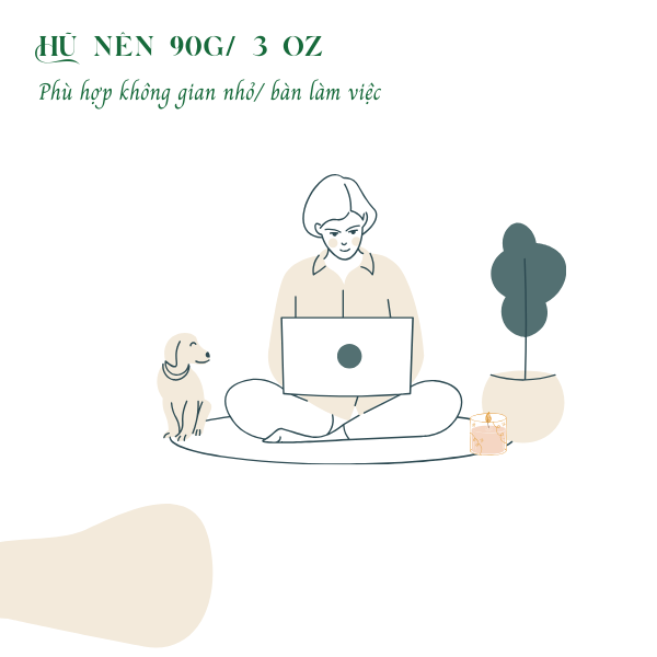 Nến Thơm Cao Cấp Aroma Forest 90g- Hương gỗ into the wood